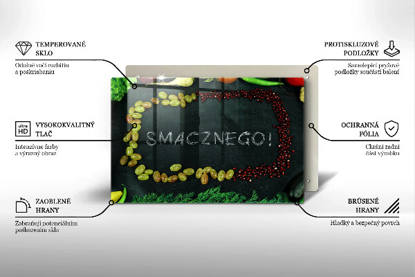 Copri piano cottura Iscrizione Smacznego!