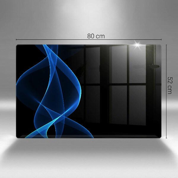 Copri piano cottura Linee blu di fumo