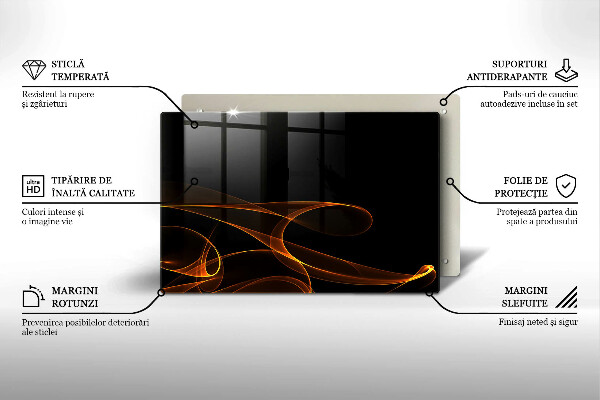 Copri piano cottura Linee astratte