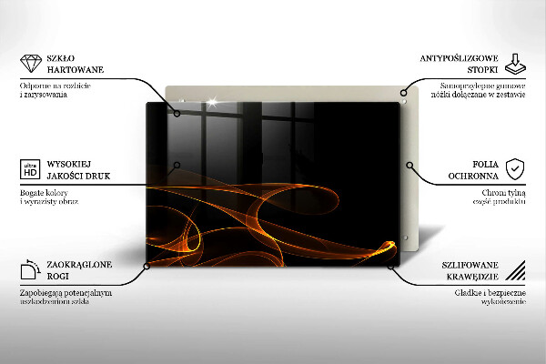Copri piano cottura Linee astratte
