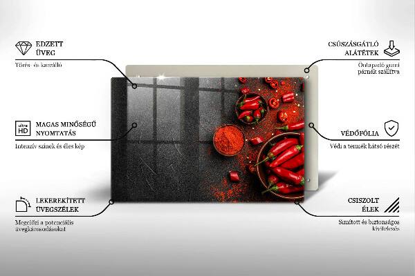 Copri piano cottura Peperoncini rossi