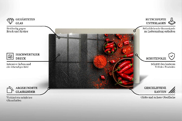 Copri piano cottura Peperoncini rossi