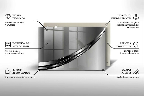 Copri piano cottura Astrazione del metallo