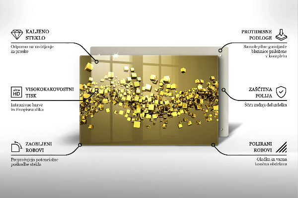 Copri piano cottura Geometria astratta 3D