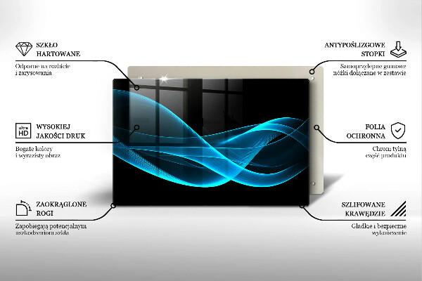 Protezione piano induzione Astrazione blu