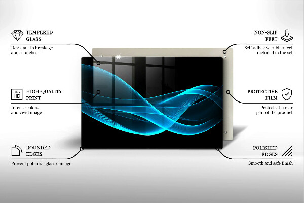 Protezione piano induzione Astrazione blu