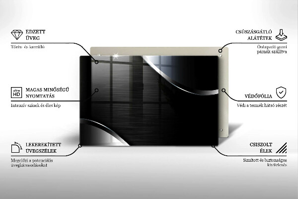 Copri piano cottura Astrazione del metallo