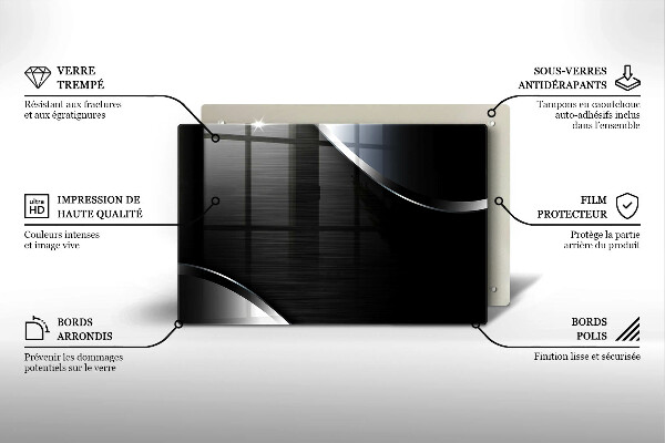 Copri piano cottura Astrazione del metallo