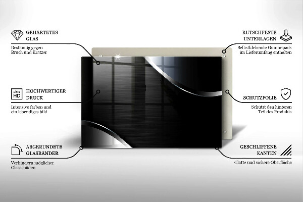 Copri piano cottura Astrazione del metallo