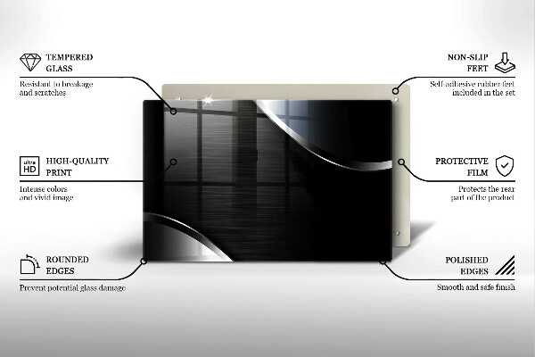 Copri piano cottura Astrazione del metallo