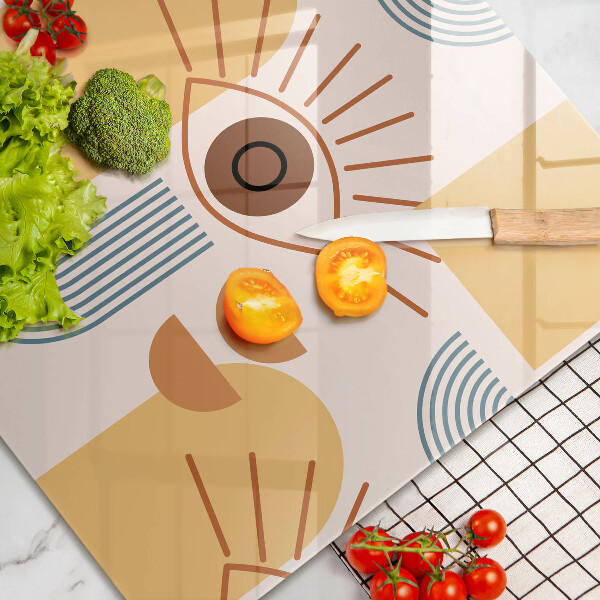 Copri piano cottura Modello occhi boho