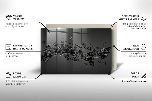 Copri piano cottura Forme astratte 3D