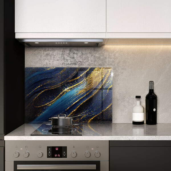 Protezione piano cottura Astrazione blu navy