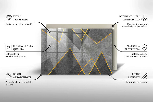 Copri piano cottura Forme taglienti