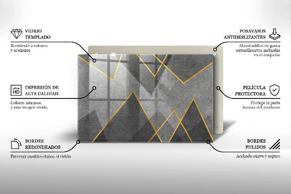 Copri piano cottura Forme taglienti