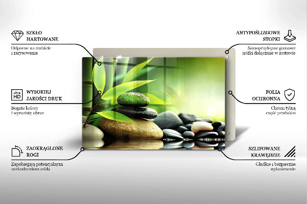 Copri piano cottura Pietre di bambù Zen