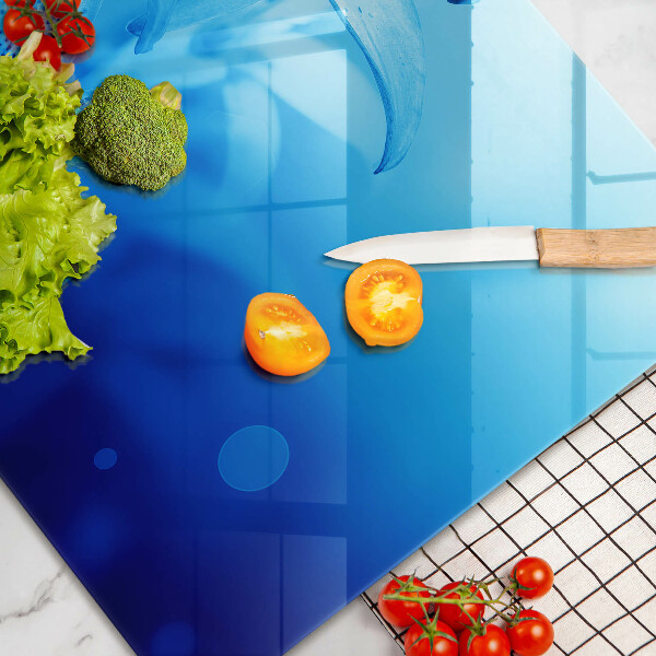 Copri piano cottura Fiori blu