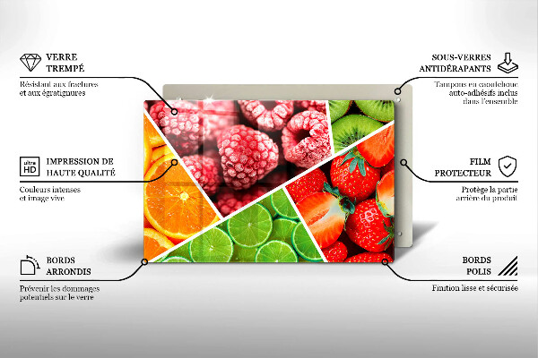 Copri piano cottura Frutti colorati