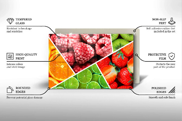 Copri piano cottura Frutti colorati