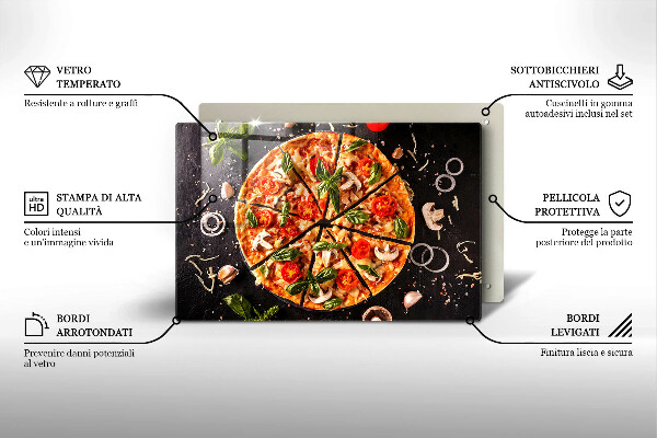 Copri piano cottura Pizza ai funghi