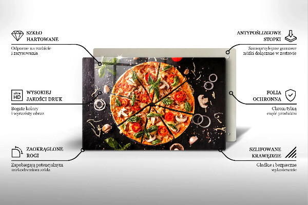 Copri piano cottura Pizza ai funghi