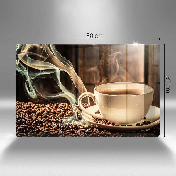 Copri piano cottura Tazza e chicchi di caffè