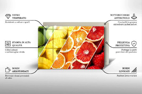 Copri piano cottura Frutti colorati