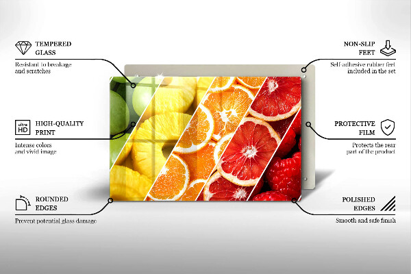 Copri piano cottura Frutti colorati