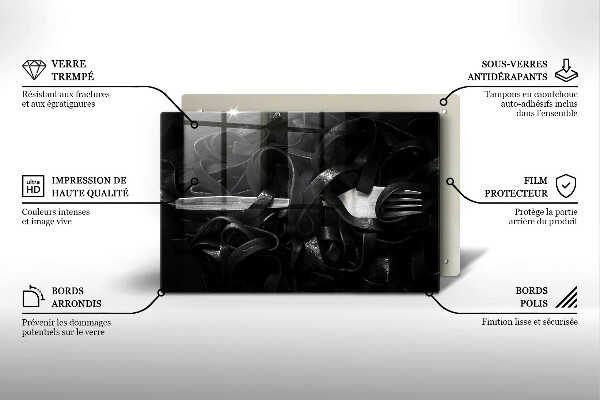 Protezione piano induzione Tagliatelle Nere