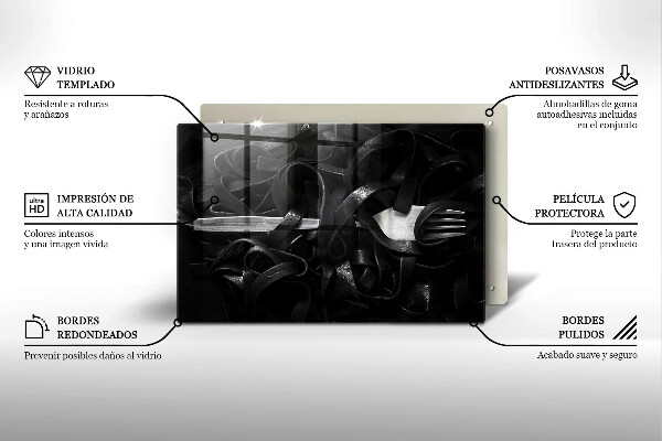 Protezione piano induzione Tagliatelle Nere
