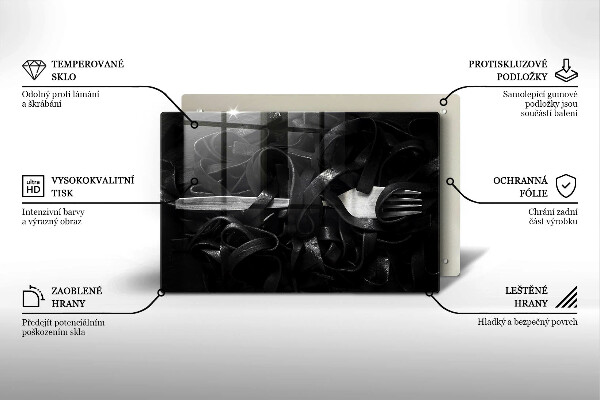 Protezione piano induzione Tagliatelle Nere