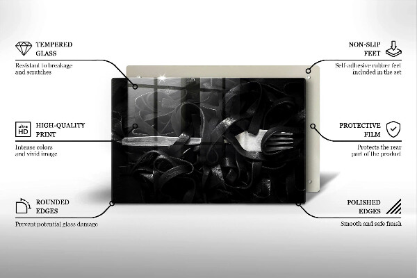 Protezione piano induzione Tagliatelle Nere