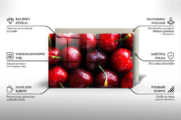 Protezione piano induzione Primo piano delle ciliegie