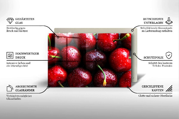 Protezione piano induzione Primo piano delle ciliegie