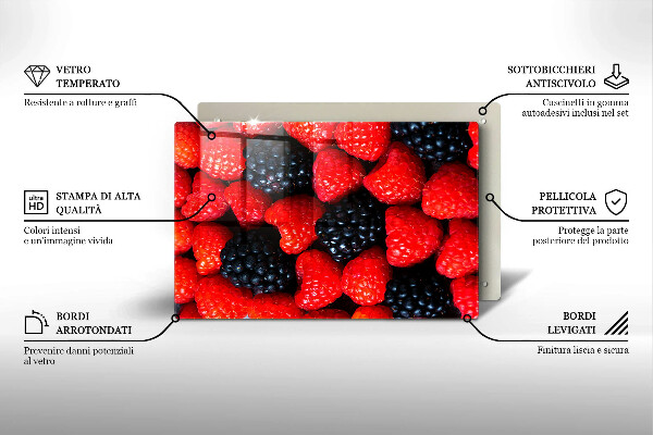 Protezione piano induzione Lamponi e more