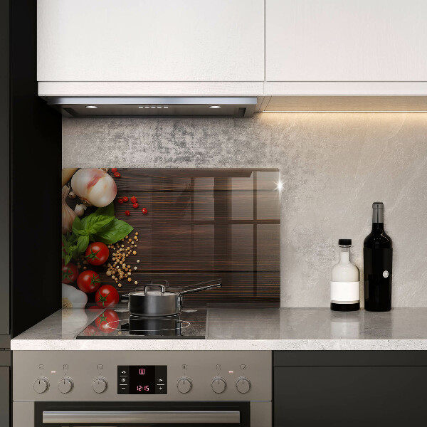 Protezione piano induzione Verdure sul tavolo