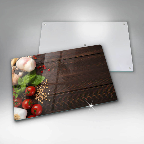 Protezione piano induzione Verdure sul tavolo