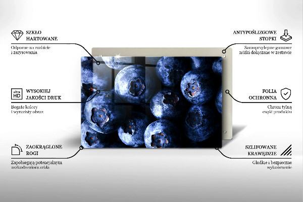 Protezione piano induzione Primo piano di frutti di bosco