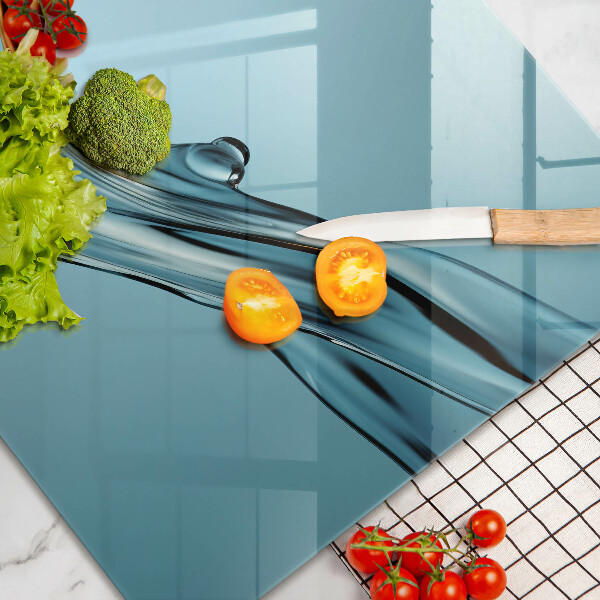 Protezione piano induzione Acqua su sfondo blu