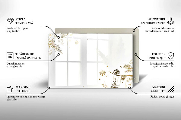Protezione piano induzione Decorazioni invernali