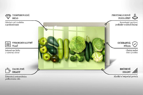 Protezione piano induzione Frutta e verdura verde
