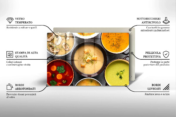 Protezione piano induzione Zuppe colorate