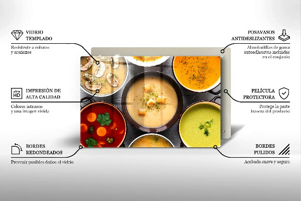 Protezione piano induzione Zuppe colorate