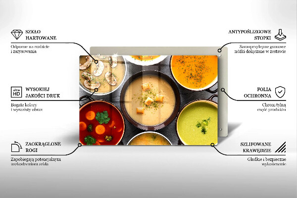 Protezione piano induzione Zuppe colorate