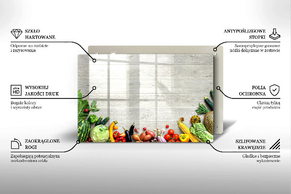 Copri piano cottura Verdure sulle copertine