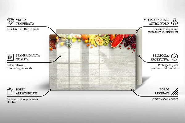 Copri piano cottura Frutta sulle copertine