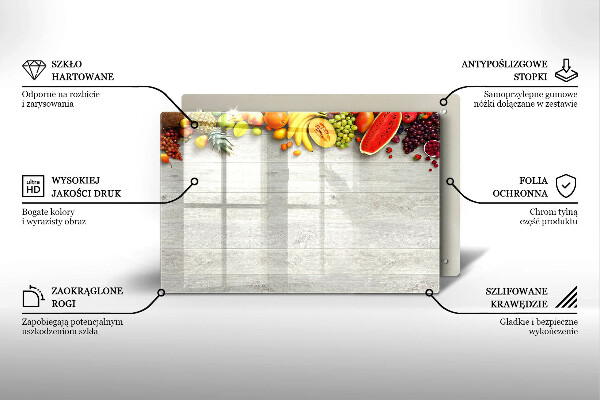 Copri piano cottura Frutta sulle copertine