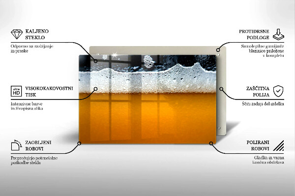 Copri piano cottura Bevi schiuma di birra