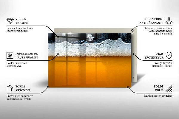 Copri piano cottura Bevi schiuma di birra