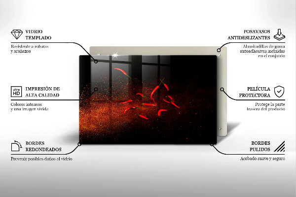 Protezione piano induzione Peperoncini piccanti